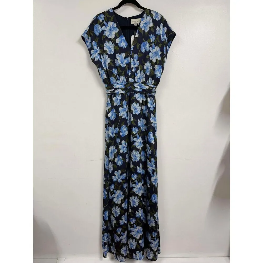 Sachin & Babi — Leah Gown Ocean Blue Magnolia Size 0 - Picture 4 of 6
